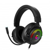 Rampage BYGAME-X1 Siyah USB 7.1 Surround RGB Ledli Gaming Mikrofonlu Oyuncu Kulaklığı - 1