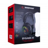 Rampage BYGAME-X1 Siyah USB 7.1 Surround RGB Ledli Gaming Mikrofonlu Oyuncu Kulaklığı - 6