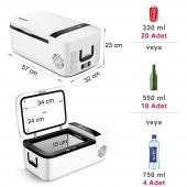 ICECO YCD12G 12/24Volt 12,8 Litre Kompresörlü Oto Buzdolabı - 2