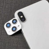 Apple iPhone X Zore CP-01 iPhone 11 Pro Max Kamera Lens Dönüştürücü Renk Beyaz - 1