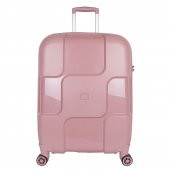 Bagacar Bubble Sert Silikon Kırılmaz Valiz Seti Pembe - 3