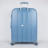 Bagacar Bubble Sert Silikon Kırılmaz Valiz Seti Mavi - 4