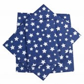 Seral Pamuklu Nevresim Takımı Tek Kişilik Yıldız Lacivert - 1