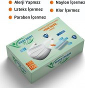 Maskderm TIP2R Meltblown Yumuşak Elastik Kulaklı 3 Katlı Telli Cerrahi Maske 50 Adet Beyaz - 1