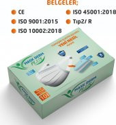 Maskderm TIP2R Meltblown Yumuşak Elastik Kulaklı 3 Katlı Telli Cerrahi Maske 50 Adet Beyaz - 3