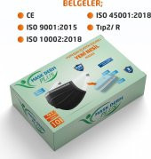 Maskderm Plus TIP2R Meltblown Yumuşak Elastik Kulaklı 3 Katlı Telli Cerrahi Maske 50li ( 10lu Pake - 3