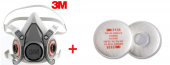 FFP3 MASKE SET 3M 6200 YARIM YÜZ MASKE + 3M 2135 FFP3 FİLTRE KOMBİNE SET - 1