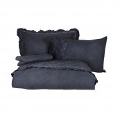 Ecocotton Organik Pamuk King Size 220x240 Nevresim Takımı - Alisa Antrasit - 3
