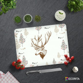 DECORITA Cam Kesme Tahtası- Cervus Deer - 5
