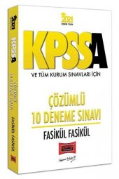 Yargı Yayınları 2021 KPSS A Grubu ve Tüm Kurum Sınavları İçin Çözümlü 10 Fasikül Deneme Sınavı - 1