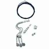 Tesbih Püskül Set Gümüş Kaplama Tesbih Püskülü PS-007 - 1