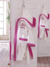 Ecocotton Organik Pamuk Çocuk Bornoz - Little Bird Beyaz 13-14 Yaş - 1