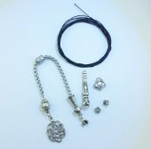 Tesbih Püskül Set Gümüş Kaplama Tesbih Püskülü PS-029 - 1