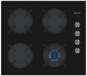 Oscar (Simfer) Siyah Cam Üçlü Ankastre Set - (8032 / 3601 / 5658) - 3