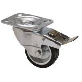 Frenli Döner Tablalı Servis Tekeri Kauçuk Döner Servis Tekeri 80 mm Uygur 1 Adet thumbnail 1