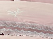 Ecocotton Organik Pamuk Çift Kişilik Nevresim Takımı Ekin-Pudra - 3