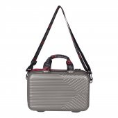 Bagacar Holm Kırılmaz Makyaj Çantası El Valizi ve Çantası Kahve - 3