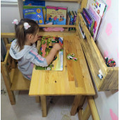 Wooding Education Ahşap Çocuk Masa Sandalye Takımı - 5