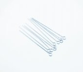 Tesbih Malzemesi Halkalı İğne (10 Adet Fiyatıdır) Gümüş Kaplama - 1