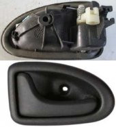 CLIO2 MEGANE1 LOGAN TRAFIC KAPI AÇMA KOLU İÇ SOL SİYAH (HALATLI TİP) - 1