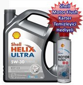 SHELL HELİX ULTRA ECT C3 5W30-4 LİTRE SHELL ENGİNE FLUSH HEDİYELİ - 1