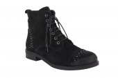 She-Bab Siyah Süet Deri  Kadın Postal Bot H18K1504 - 2
