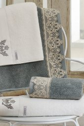 Ecocotton Organik Pamuk Havlu - Azra Krem 50X90 - 4