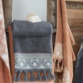 Ecocotton Organik Pamuk Havlu - Asya Antrasit 80x150 - 4