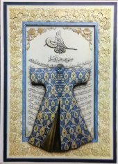 Özel Tasarım Kağıt Rölyef Kaftan Temalı Tablosu - 1