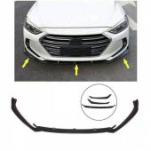 Hyundai elantra ön tampon altı lip 3 parça kulaklı 2019+ - 1
