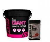 ZEUS NUTRITION GIANT MASS 5000 GR-Zeus Nutrition BCAA Recovery+ 500 Gr - 1