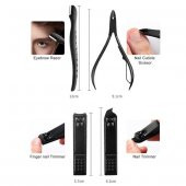 18 Parça Manikür Seti Pedikür Seti El Ayak Tırnak Makası Seti - 3