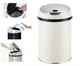 Sensörlü Çöp Kovası Temas Gerektirmeyen,Hijyenik Beyaz Renkli 24x24x27cm 9 Lt - 1