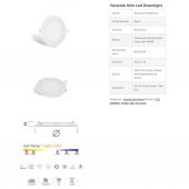 9 W SIVA ALTI LED PANEL YUVARLAK 4000K - 3