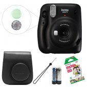 Fujifilm İnstax Mini 11 Fotoğraf Makinesi+Çanta+10'lu Set Siyah - 1