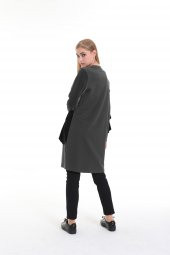 KADİFE VOLANLI TUNİK Antrasit - 2