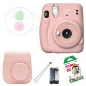 Fujifilm İnstax Mini 11 Fotoğraf Makinesi+Çanta+10'lu Set Pembe - 1
