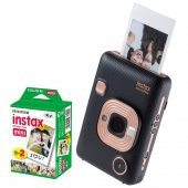 Fujifilm Instax Mini LiPlay Şipşak Fotoğraf Makinesi +20 li film (ELEGANT BLACK) - 1