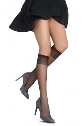 12 Adet Penti Fit 15 Pantolon Çorabı Dizaltı Çorap 15 Den Parlak - 11