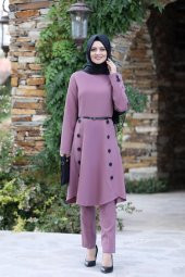 Erb Pileli Takım Elbise MC0035 Gül Kurusu - 1