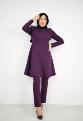 Erb Pelerinli Takım Elbise Mc0034 Mor - 1