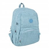 Bagacar Urban 2027 Klınkır Kumaş Unisex Sırt Çantası Turkuaz - 2