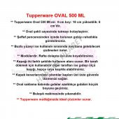 Tupperware OVAL 500 ML KURU GIDA SAKLAMA KABI OVAL 1 MV HSGL - 4