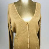 SNY Dantel Yaka Kahverengi Tiftik Keçisi Yünü Bayan Hırka - 5