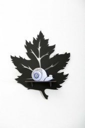 Yaprak Tasarımlı Dekoratif Ahşap Raf - 7