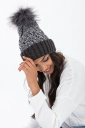 Forum Fashion BR016 Sochi Ponponlu Renkli Kadın Bere - 2