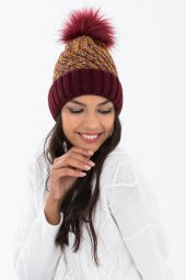 Forum Fashion BR016 Sochi Ponponlu Renkli Kadın Bere - 10