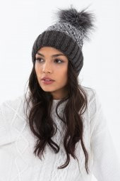 Forum Fashion BR016 Sochi Ponponlu Renkli Kadın Bere - 5