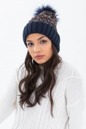 Forum Fashion BR016 Sochi Ponponlu Renkli Kadın Bere - 6
