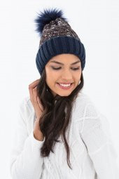 Forum Fashion BR016 Sochi Ponponlu Renkli Kadın Bere - 7
